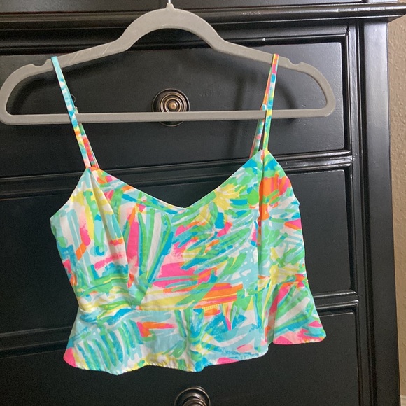 Sea salt and sand Linnea crop top and shorts set. - Picture 2 of 3